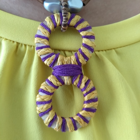 Handmade Natural Unique Summer  Statement Necklace - Picture 3 of 5